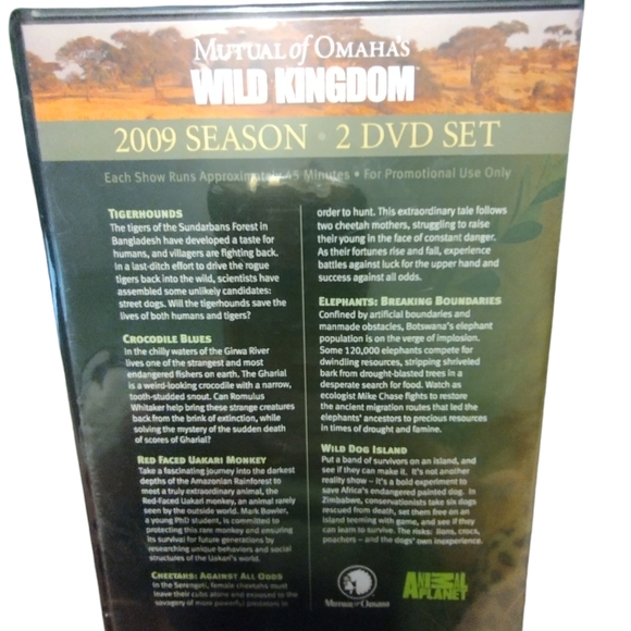 Wild Kingdom 2 DVD set 2009 NIB unopened educational animals - Picture 2 of 2